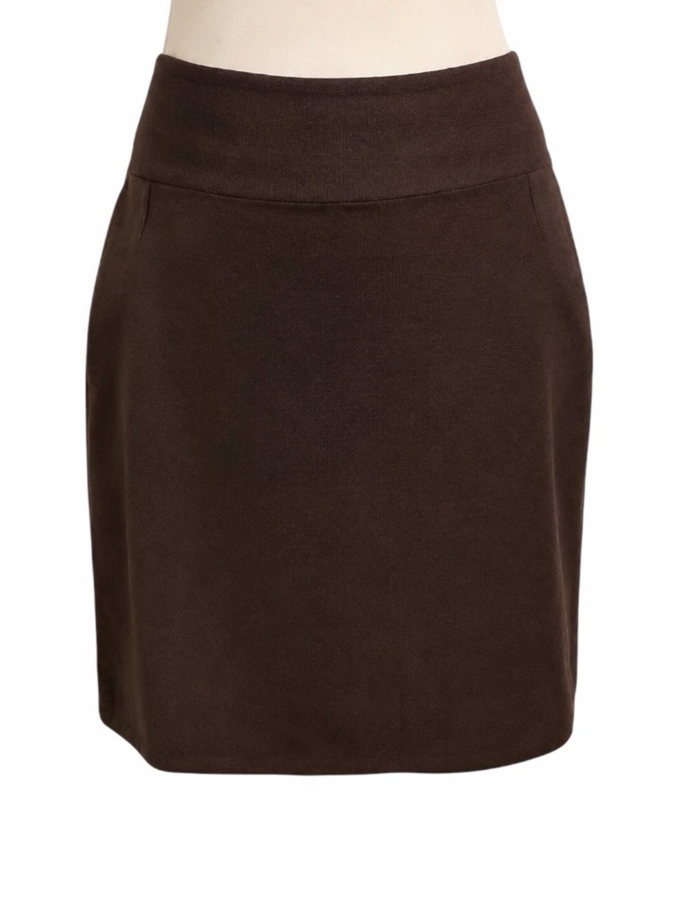 Banana Republic Dark Brown Stretch Skirt With Pockets size women's 4
